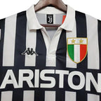 Camisa Juventus Retrô 1984/1985 Preta e Branca