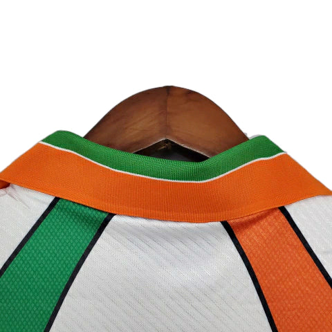 Camisa Irlanda Retrô 1994/1996 Branca, Laranja e Verde