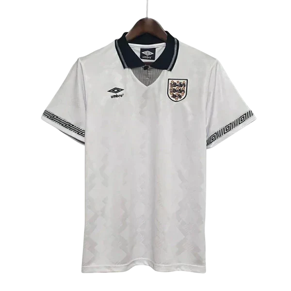 Camisa Inglaterra Retrô 1990 Branca