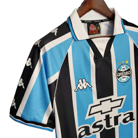 Camisa Grêmio Retrô 1988/99- - Masculino- Azul