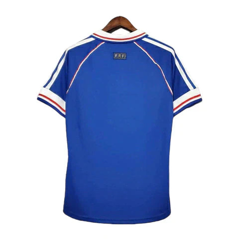 Camisa Retrô França I Home 1998/99 Masculino Azul