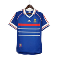 Camisa Retrô França I Home 1998/99 Masculino Azul