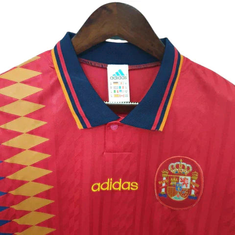 Camisa Espanha Retrô 1994 Vermelha