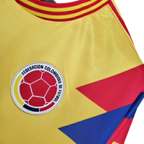Camisa Colômbia Retrô 1990 Amarela