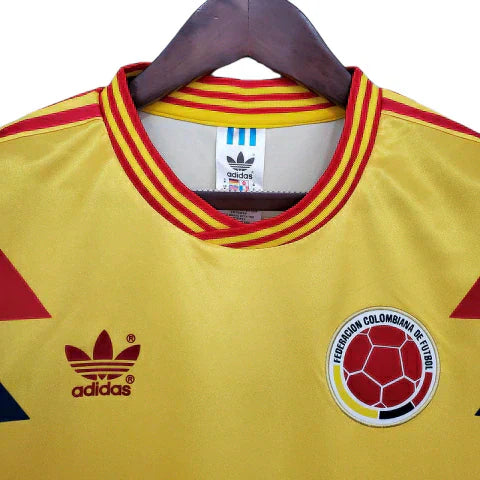 Camisa Colômbia Retrô 1990 Amarela