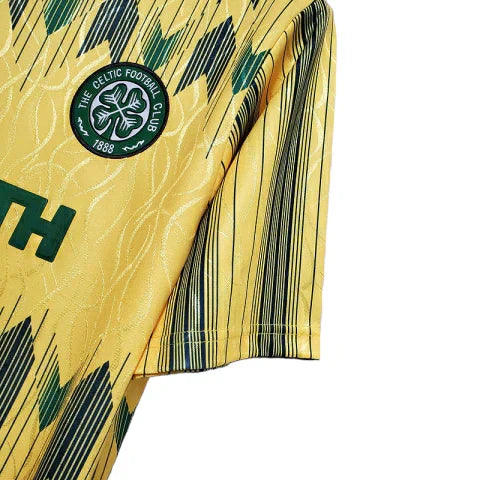 Camisa Celtic Retrô 1991/1992 Amarela e Verde