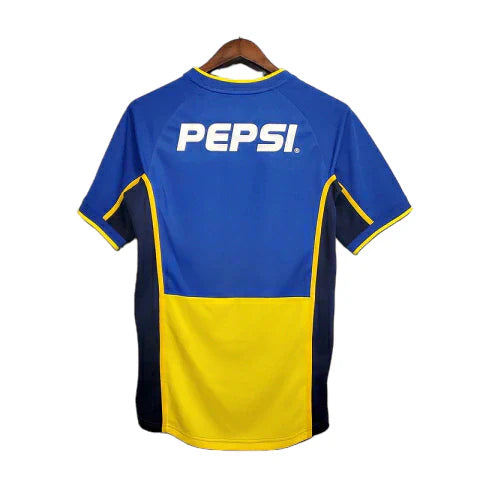 Camisa Boca Juniors Retrô 2002 Azul e Amarela