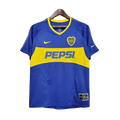 Camisa Boca Juniors Retrô 03/04 - Azul e Amarela