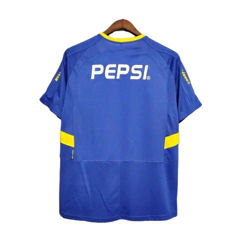 Camisa Boca Juniors Retrô 03/04 - Azul e Amarela