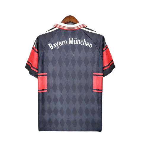 Camisa Bayern Retrô 1997/1999 Preta e Vermelha