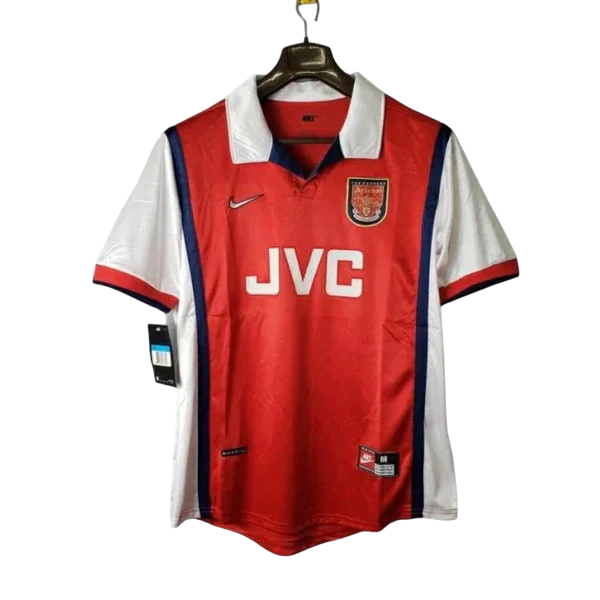 Camisa Arsenal Retrô 1998 Vermelha e Branca