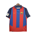 Camisa Barcelona Retrô 2003/2004 Azul e Grená
