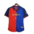 Camisa Retrô Barcelona 100 Anos 1899/99 Azul e Grená