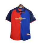 Camisa Retrô Barcelona 100 Anos 1899/99 Azul e Grená