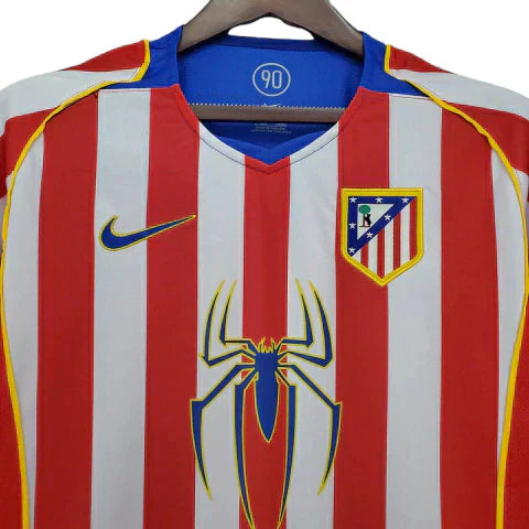 Camisa Atlético de Madrid Retrô 2004/2005 Vermelha e Branca
