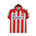Camisa Atlético de Madrid Retrô 1994/1995 Branca e Vermelha