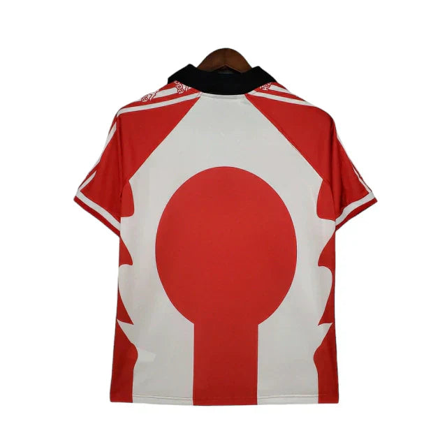 Camisa Athletic Bilbao Retrô 1997/1998 Vermelha e Branca