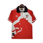 Camisa Athletic Bilbao Retrô 1997/1998 Vermelha e Branca