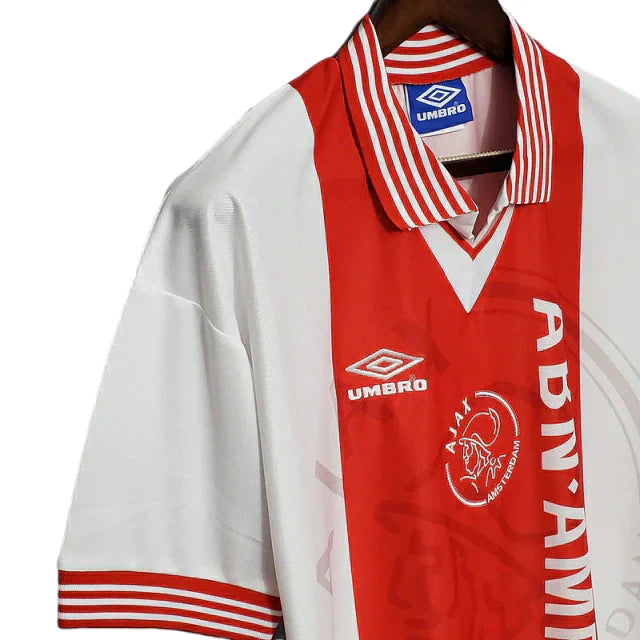 Camisa Ajax Retrô 1995/1996 Vermelha e Branca