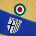 Camisa Retrô Parma I Champion 1999/00 Masculino Amarelo e Azul